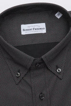 Black Cotton Men's Shirt Robert Friedman