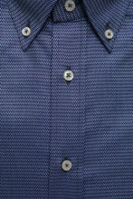 Blue Cotton Men Shirt Robert Friedman