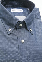 Blue Cotton Men Shirt Robert Friedman