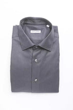 Blue Cotton Men Shirt Robert Friedman