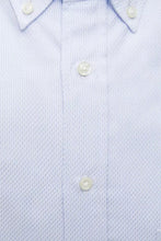 Light Blue Cotton Men Shirt Robert Friedman