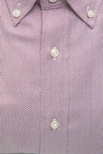 Red Cotton Men Shirt Robert Friedman
