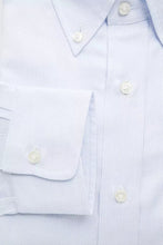 Light Blue Cotton Men Shirt Robert Friedman