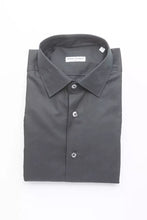 Black Cotton Men Shirt Robert Friedman