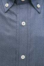 Blue Cotton Men Shirt Robert Friedman
