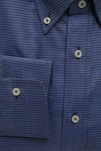 Blue Cotton Men Shirt Robert Friedman
