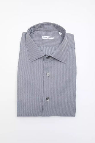 Blue Cotton Men's Shirt Robert Friedman