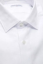 White Cotton Men's Shirt Robert Friedman