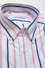 White Cotton Men Shirt Robert Friedman