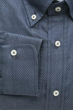 Blue Cotton Men Shirt Robert Friedman