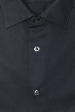 Black Cotton Men Shirt Robert Friedman