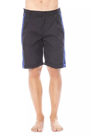 Black Cotton Men's Casual Short Verri