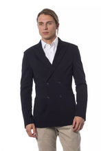 Blue Viscose Men Blazer Verri