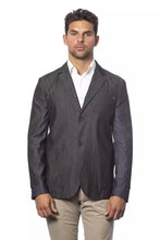 Gray Cotton Men Blazer Verri