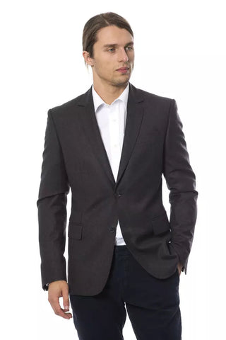 Gray Wool Men Blazer Verri