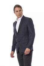 Blue Wool Men Blazer Verri