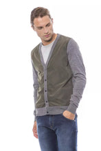 Gray Wool Men Cardigan Verri