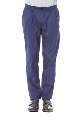 Blue Cotton Men Pant Verri
