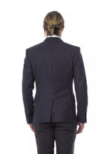 Blue Wool Men Blazer Verri
