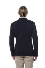 Blue Viscose Men Blazer Verri
