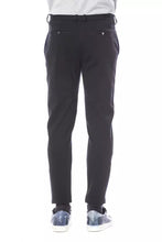 Blue Viscose Men's Pant Verri
