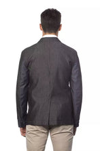 Gray Cotton Men Blazer Verri