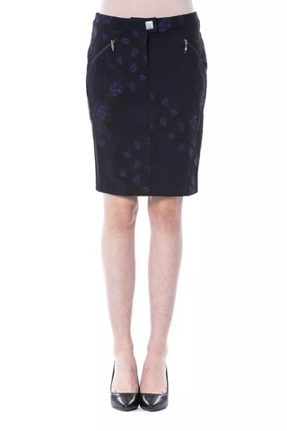 Blue Cotton Women Skirt BYBLOS