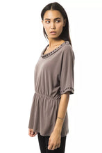 Gray Polyester Women T-Shirt BYBLOS