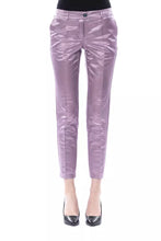 Purple Cotton Women Pants BYBLOS