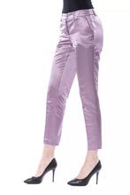 Purple Cotton Women Pants BYBLOS
