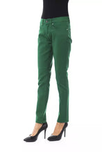 Green Cotton Women Pants BYBLOS