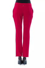 Fuchsia Polyester Women Pant BYBLOS