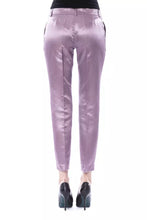 Purple Cotton Women Pants BYBLOS