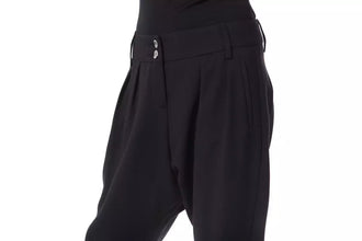 Black Polyester Women Pant BYBLOS