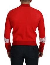 Red Wool Logo Printed Crew Neck Men Pullover Sweater GCDS