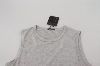 Grey Sleeveless Men Pullover T-shirt Ermanno Scervino