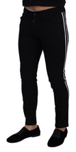 Black Cotton DG Crown Men Denim Jeans Dolce & Gabbana