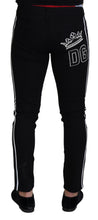 Black Cotton DG Crown Men Denim Jeans Dolce & Gabbana