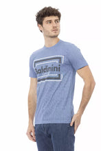 Light Blue Cotton Men T-Shirt Baldinini Trend