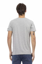Gray Cotton Men T-Shirt Trussardi Action