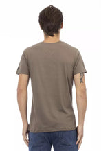 Brown Cotton Men T-Shirt Trussardi Action