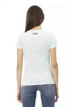 Light Blue Cotton Women T-Shirt Trussardi Action