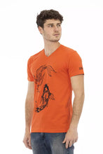 Red Cotton Men T-Shirt Trussardi Action