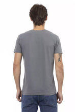 Gray Cotton Men's T-Shirt Trussardi Action
