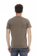 Brown Cotton Men's T-Shirt Trussardi Action