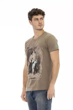 Brown Cotton Men T-Shirt Trussardi Action