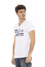 White Cotton Men T-Shirt Trussardi Action