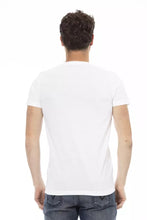 White Cotton Men T-Shirt Trussardi Action
