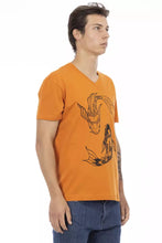 Orange Cotton Men T-Shirt Trussardi Action