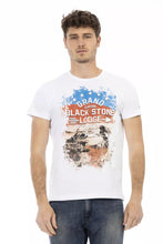 White Cotton Men T-Shirt Trussardi Action